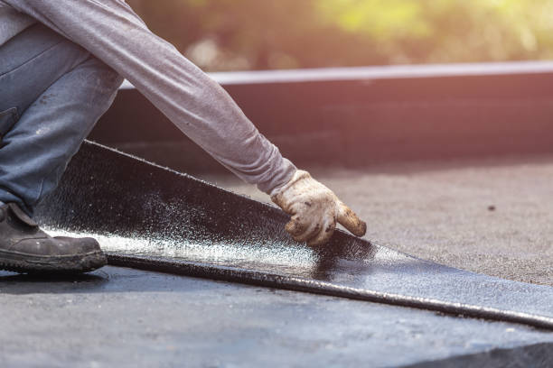 Professional Basement Waterproofing technician working in Chippewa Lake, MI
